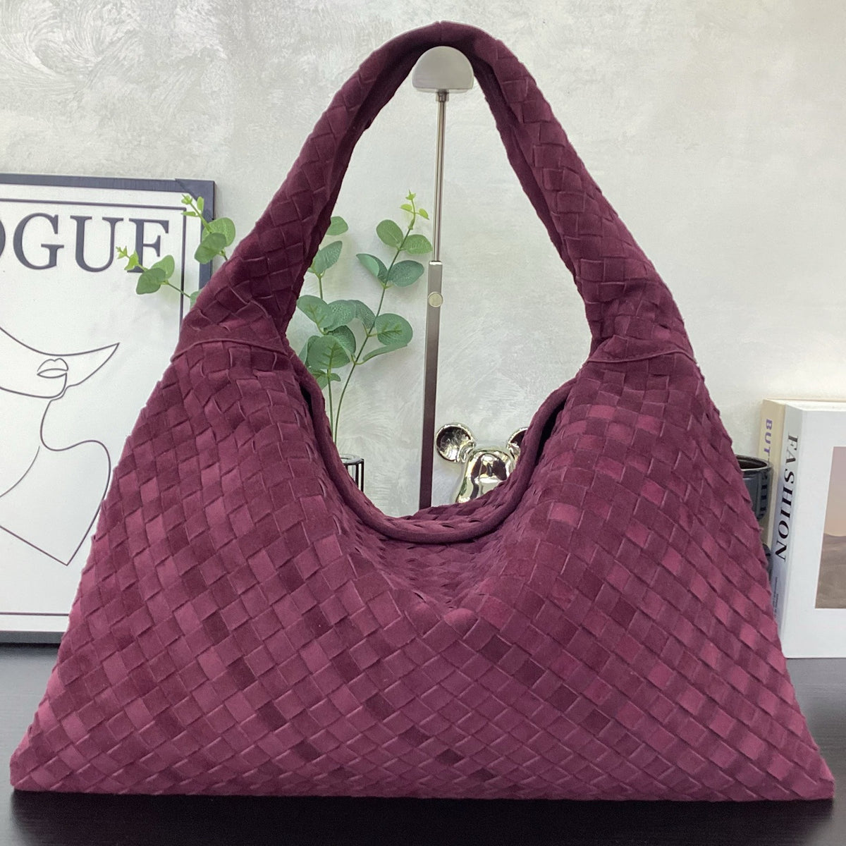 Vintage Chamois Leather Tote Bag for Women