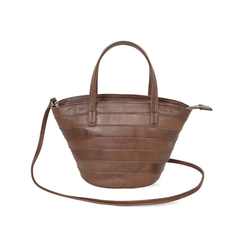 Women’s Genuine Leather Shoulder Bag – Handheld Shell Bag