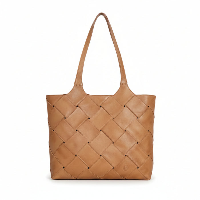 Genuine Leather Tote Bag – Large Capacity Shoulder & Handbag