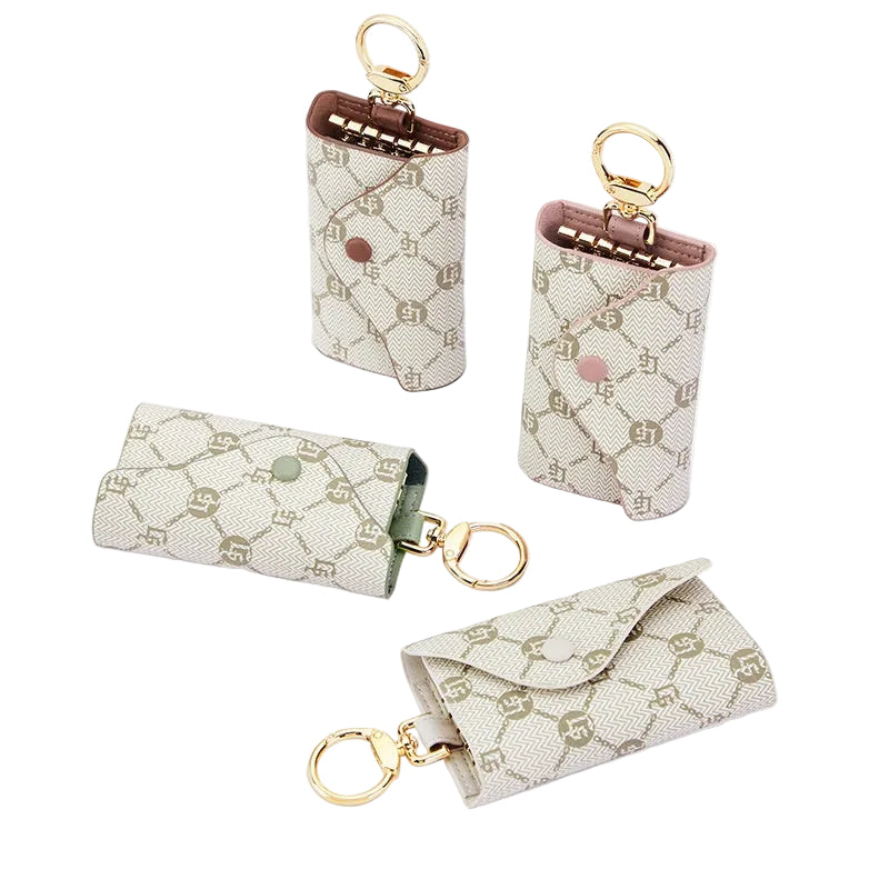 Women’s Key Holder Wallet – Multifunction Mini Key Case with Card Slots