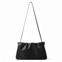 Lambskin Cloud Bag – Ruched Shoulder Crossbody