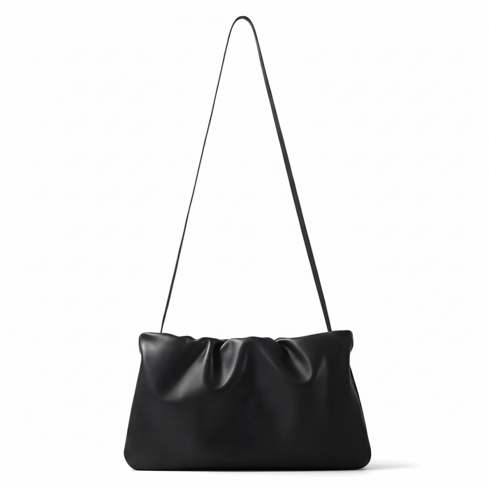 Lambskin Cloud Bag – Ruched Shoulder Crossbody