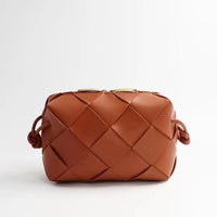 Women’s Quilted Leather Camera Bag – Handbag & Crossbody