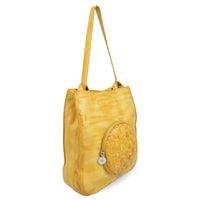 Genuine Leather Tote Bag – Handcrafted Water-Dyed Shoulder & Handbag