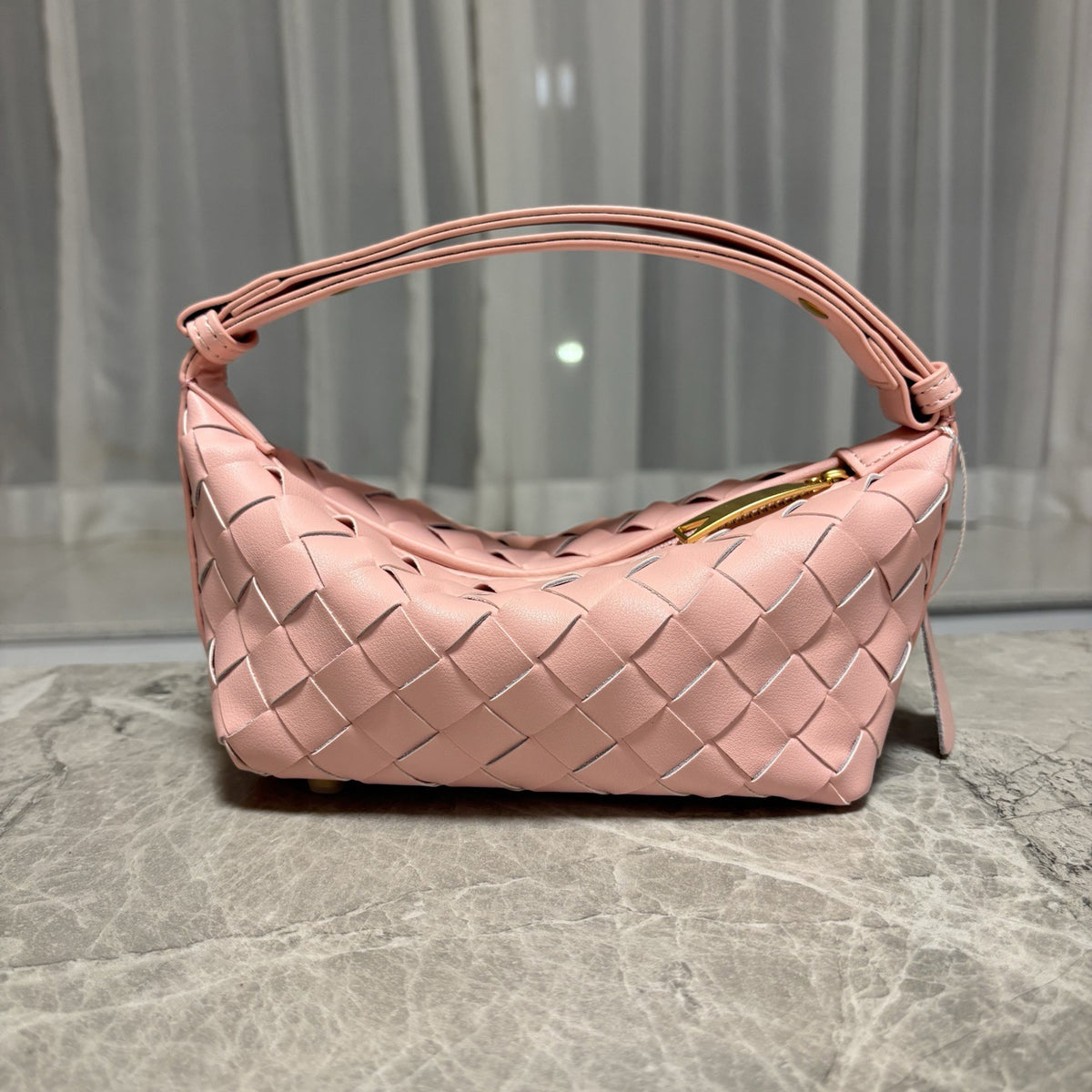 Woven Leather Mini Handbag – Women Shoulder Crossbody Bag