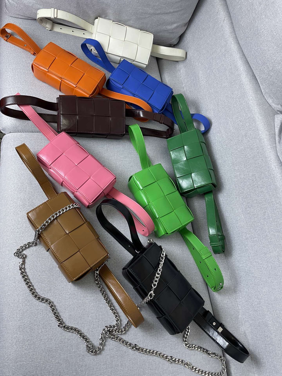 Woven Envelope Crossbody Bag – Small Square Handbag