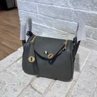 Women’s Top-Grain Leather Crossbody Bag – Soft Minimalist Shoulder Handbag