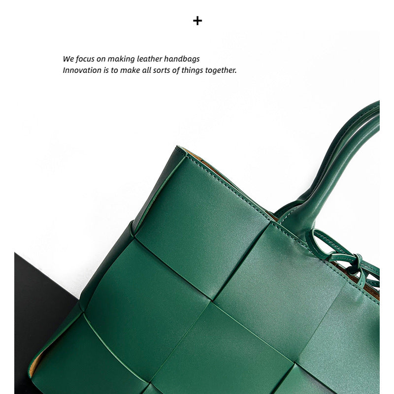 Vintage-Inspired Leather Tote & Crossbody Bag