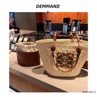 French Woven Straw Tote Bag – Handcrafted Summer Crossbody