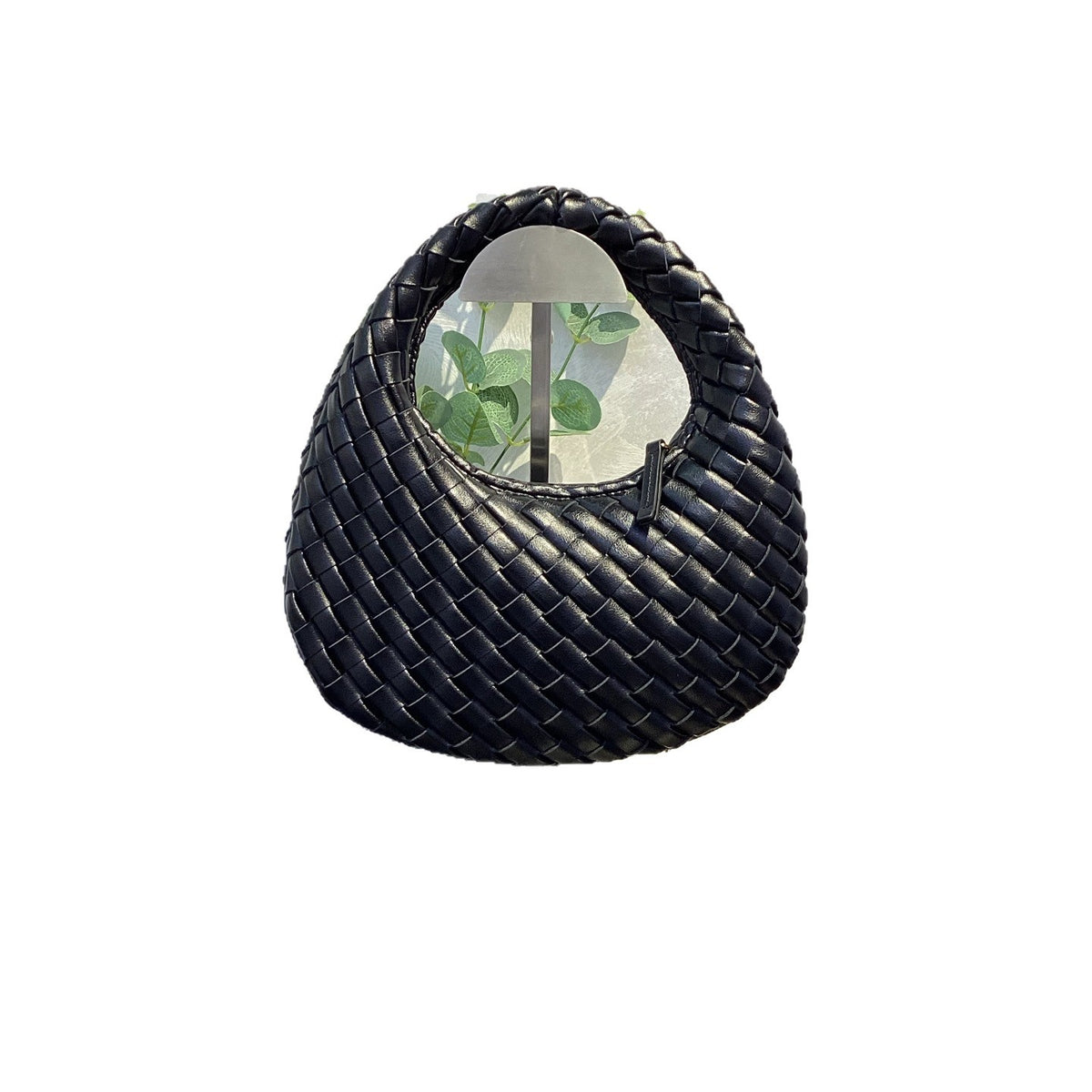 Women’s Woven Leather Round Bag – Handcrafted Handbag & Crossbody