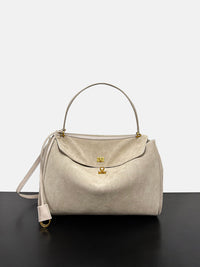 Chain Strap Leather Crossbody Bag – Elegant Lock Closure