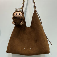 Nubuck Leather Tote Bag for Women – Large Capacity Shoulder & Handbag