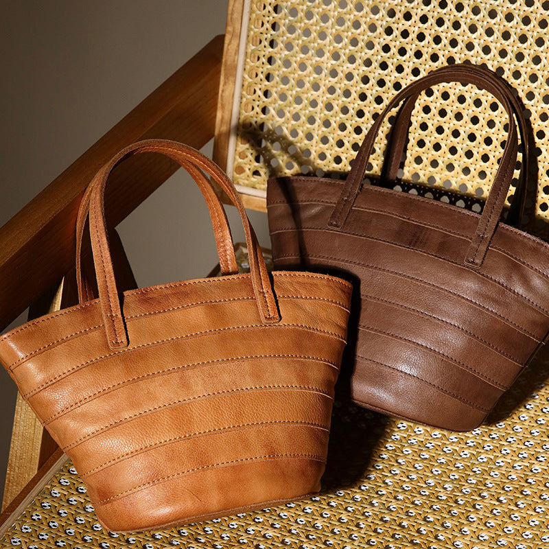 Women’s Genuine Leather Shoulder Bag – Handheld Shell Bag