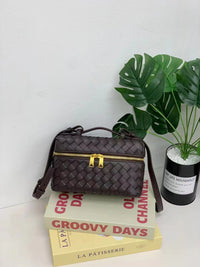 Women’s Woven Leather Handbag – Small Top-Grain Shoulder & Crossbody Bag