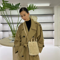 Women’s Plush Phone Bag – Faux Fur Shoulder Crossbody