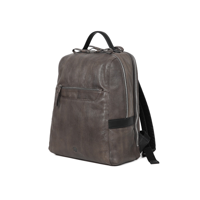 Women’s Full-Grain Dyed Leather Backpack – Genuine Leather Handbag