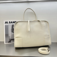 Vintage Cowhide Leather Tote Bag – Shoulder & Handbag