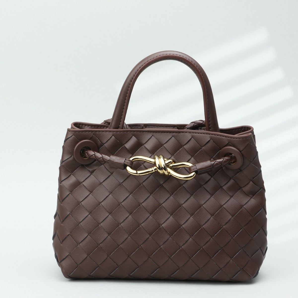 Premium Woven Cowhide Leather Handbag – Shoulder & Crossbody