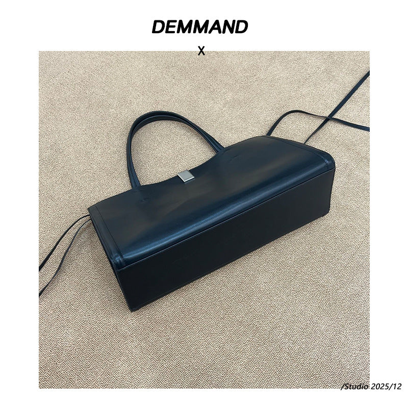 Top-Grain Leather Large Tote & Shoulder Bag