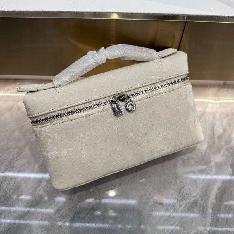 Women’s Matte Leather Mini Box Bag – Handbag, Shoulder & Crossbody