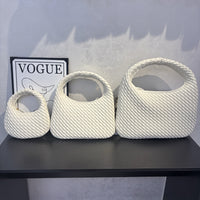 Women’s Woven Leather Round Bag – Handcrafted Handbag & Crossbody