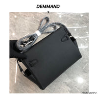 Top-Grain Leather Saddle Shoulder Bag