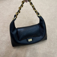 Large Leather Chain Shoulder Bag Women Crossbody Handbag