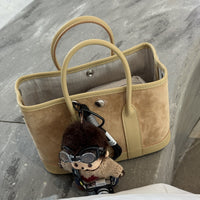 Suede Handheld & Crossbody Bag