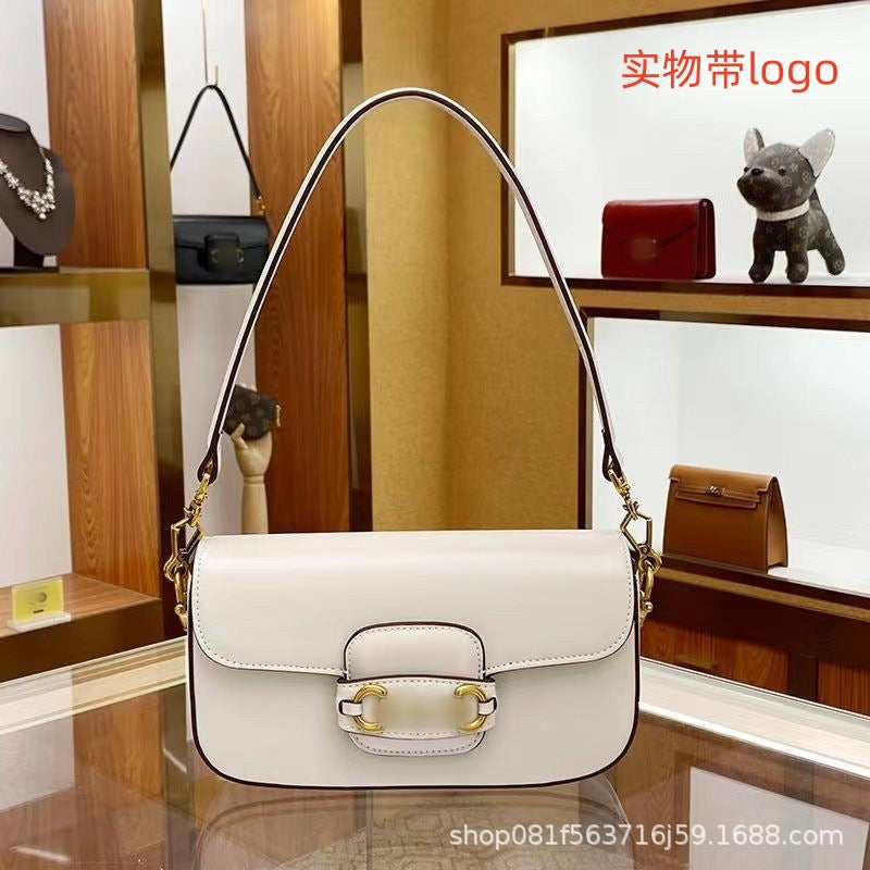 Women’s Leather Saddle Tote Bag – Shoulder & Crossbody