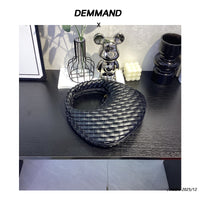 Women’s Woven Leather Round Bag – Handcrafted Handbag & Crossbody