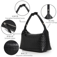 Handmade Sheepskin Shoulder Bag – Woven Elegant Handbag