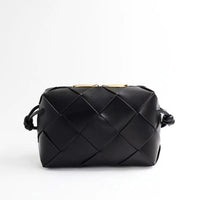 Women’s Quilted Leather Camera Bag – Handbag & Crossbody