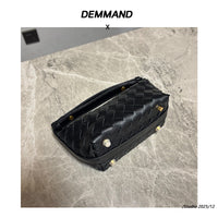 Woven Leather Mini Handbag – Women Shoulder Crossbody Bag