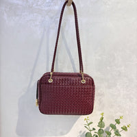 Women’s Handwoven Leather Camera Bag – Vintage Shoulder & Handbag