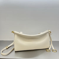 Minimalist Cowhide Leather Shoulder Bag – Square Handbag