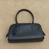 Women’s Leather Bowling Bag – Large Boston Shoulder & Crossbody Bag