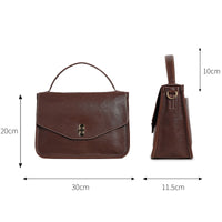 Women’s Leather Vintage Messenger Bag – Handbag & Crossbody