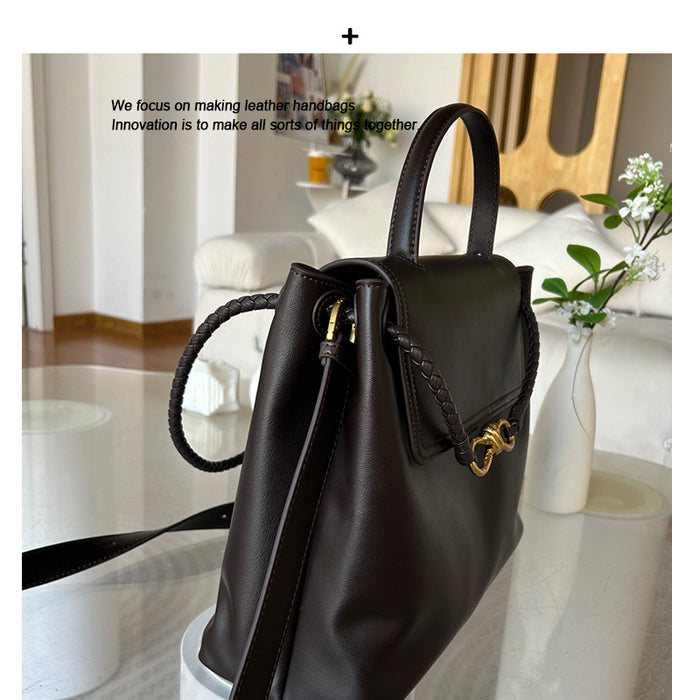 Premium Cowhide Leather Tote Bag for Women – Shoulder & Handbag