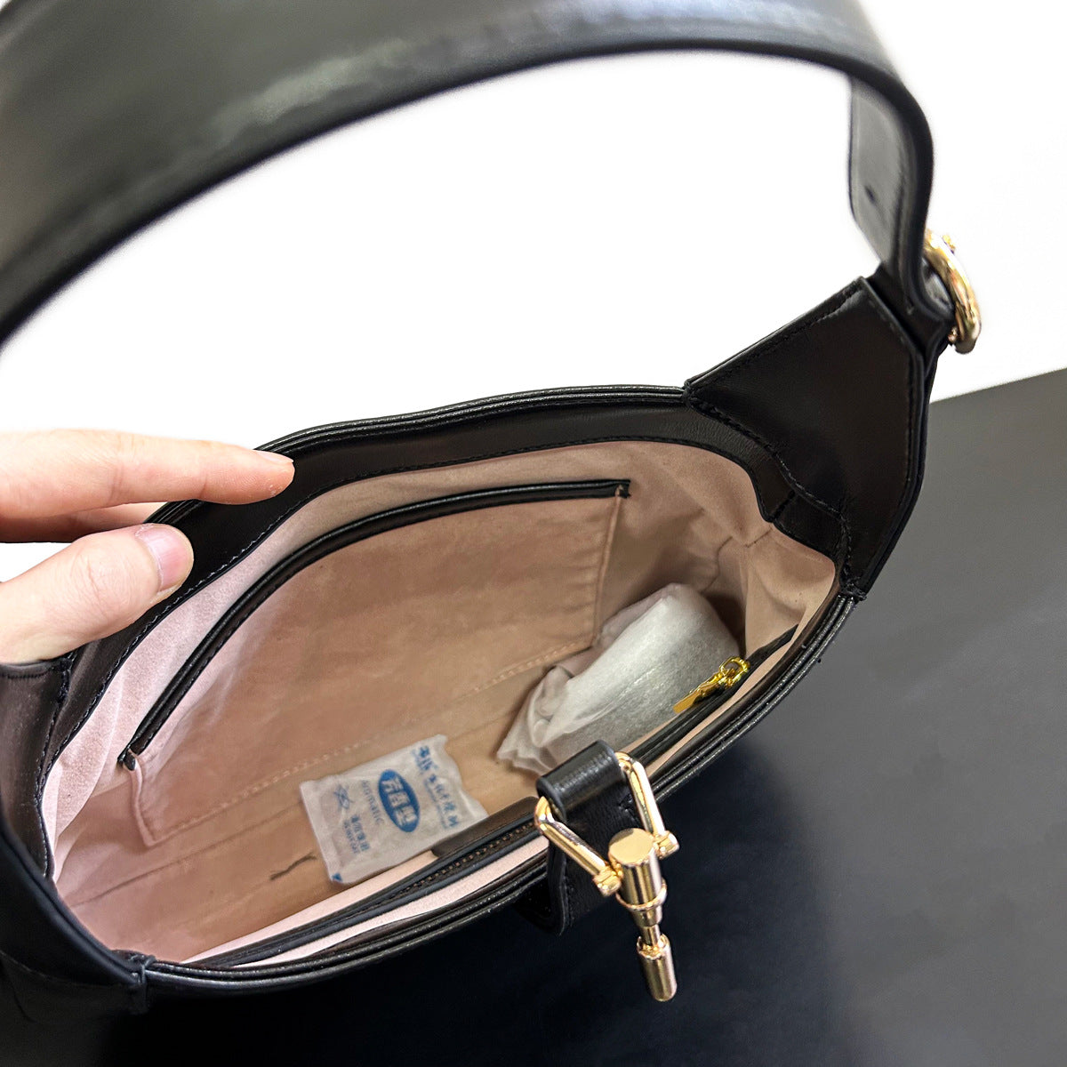 Minimalist Leather Shoulder Bag Women Underarm Crossbody Bag