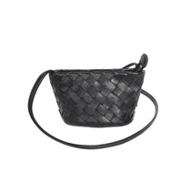 Genuine Leather Shoulder Bag – Woven Small Crossbody Bag