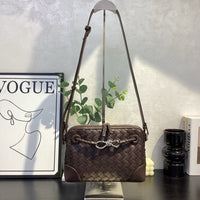Woven Leather Luxury Handbag Women Crossbody Shoulder Bag
