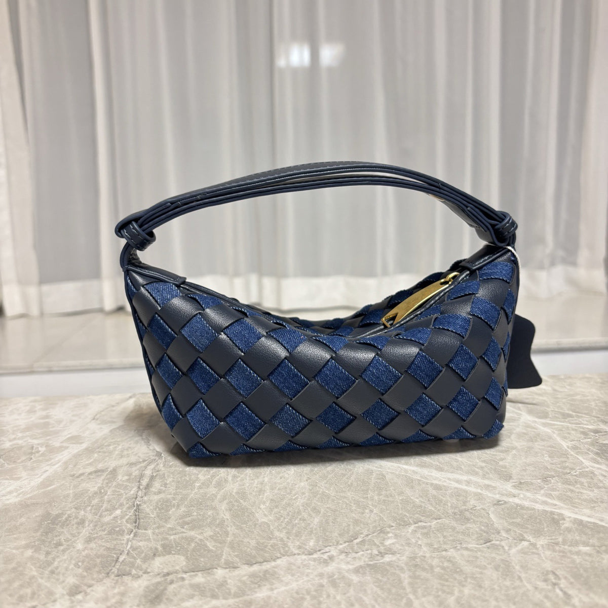 Woven Leather Mini Handbag – Women Shoulder Crossbody Bag