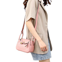 Women’s Top-Grain Leather Crossbody Bag – Soft Minimalist Shoulder Handbag