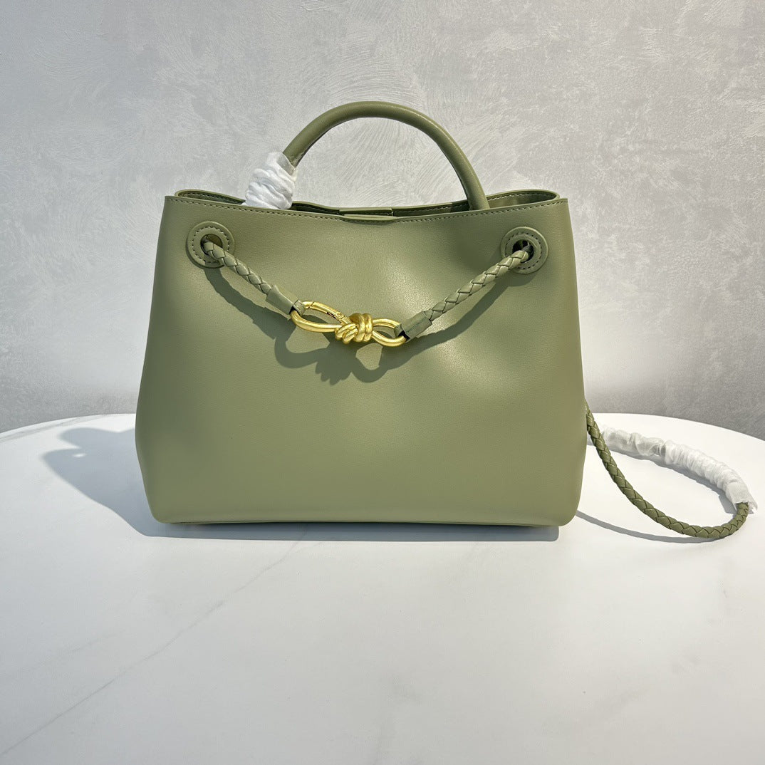 Large Capacity Cowhide Leather Tote Bag for Women