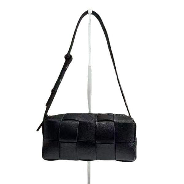 Women’s Leather Woven Mini Pillow Bag – Handbag, Shoulder & Crossbody