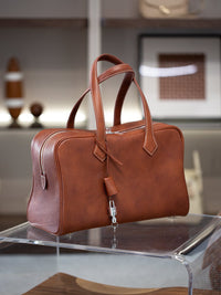 Large Capacity Cowhide Leather Tote Bag