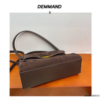 Nubuck Suede Mini Tote & Crossbody Bag