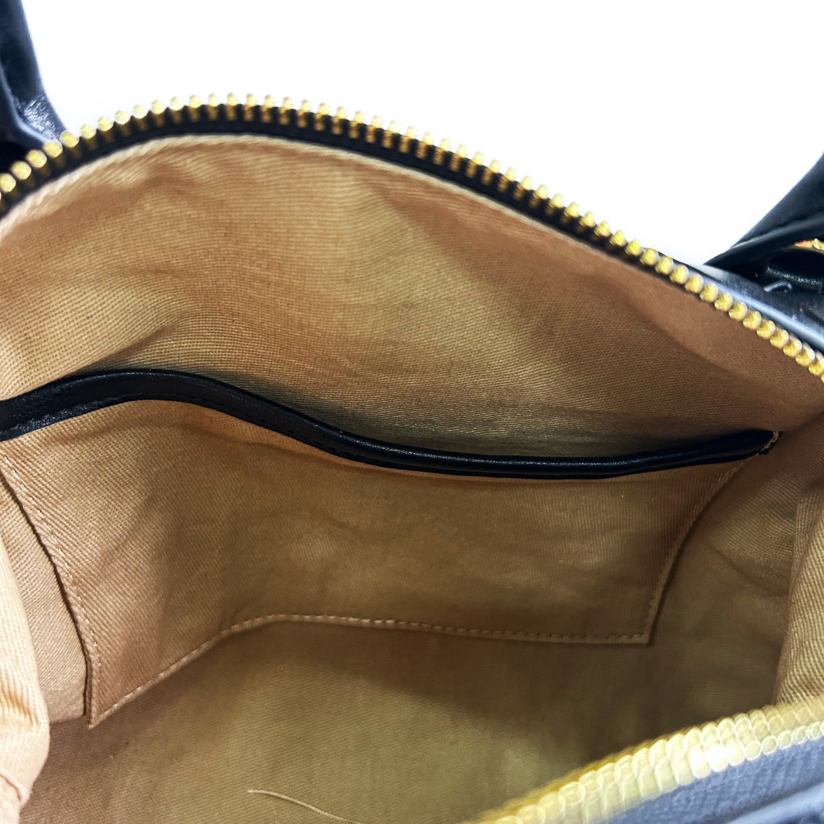 Woven Leather Pillow Tote Bag