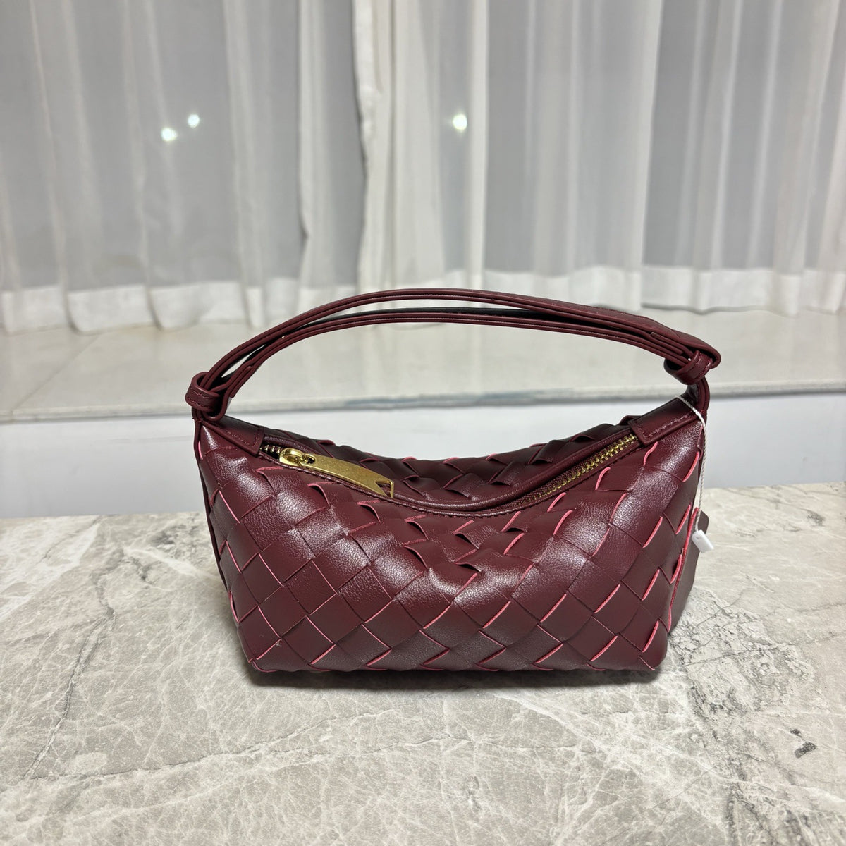 Woven Leather Mini Handbag – Women Shoulder Crossbody Bag