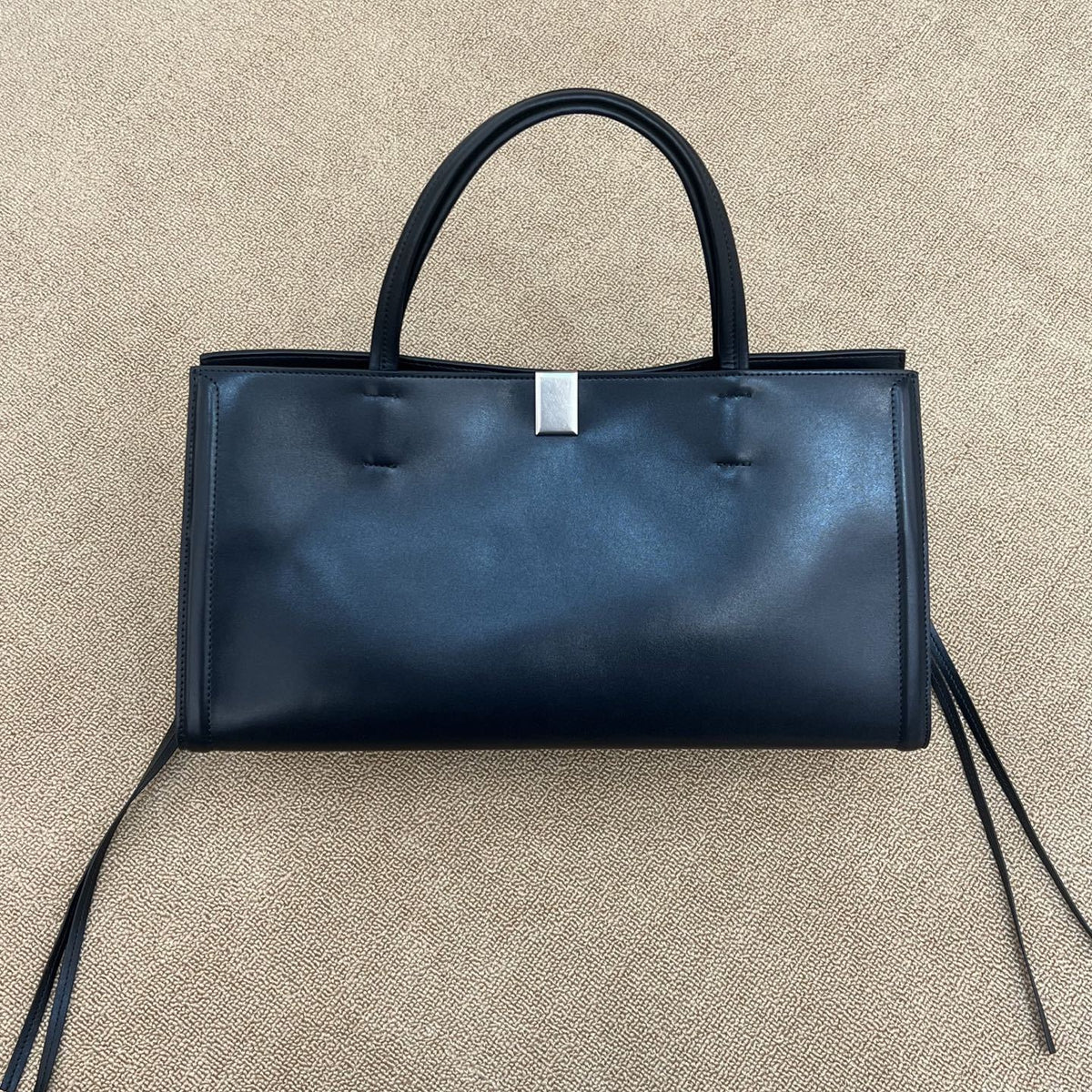 Top-Grain Leather Large Tote & Shoulder Bag
